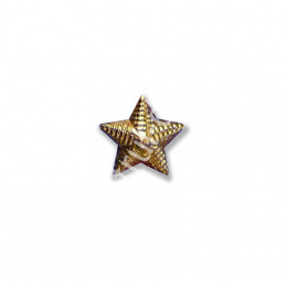Звезда рифленая 13 мм (золото)